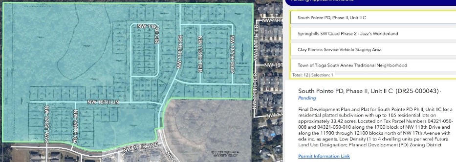 picture of example of a project in development project site