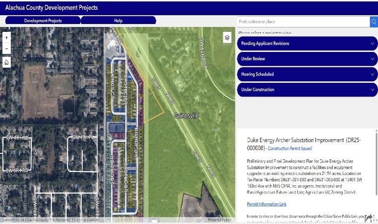 picture of example of a project in development project site