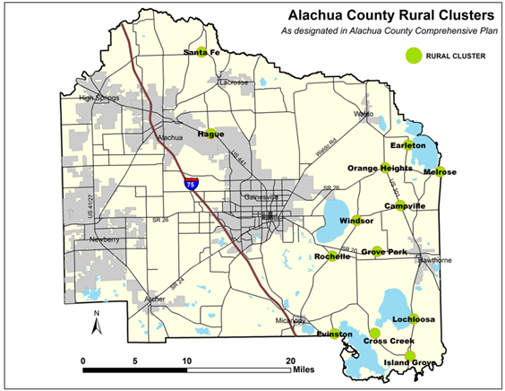 Alachua County Zoning Map Rural Clusters